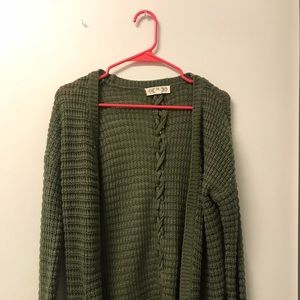 Olive Green Cardigan